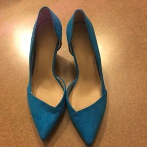 Wide Width Blue Heels